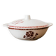 Burgundy floral soup tureen "Cedar"