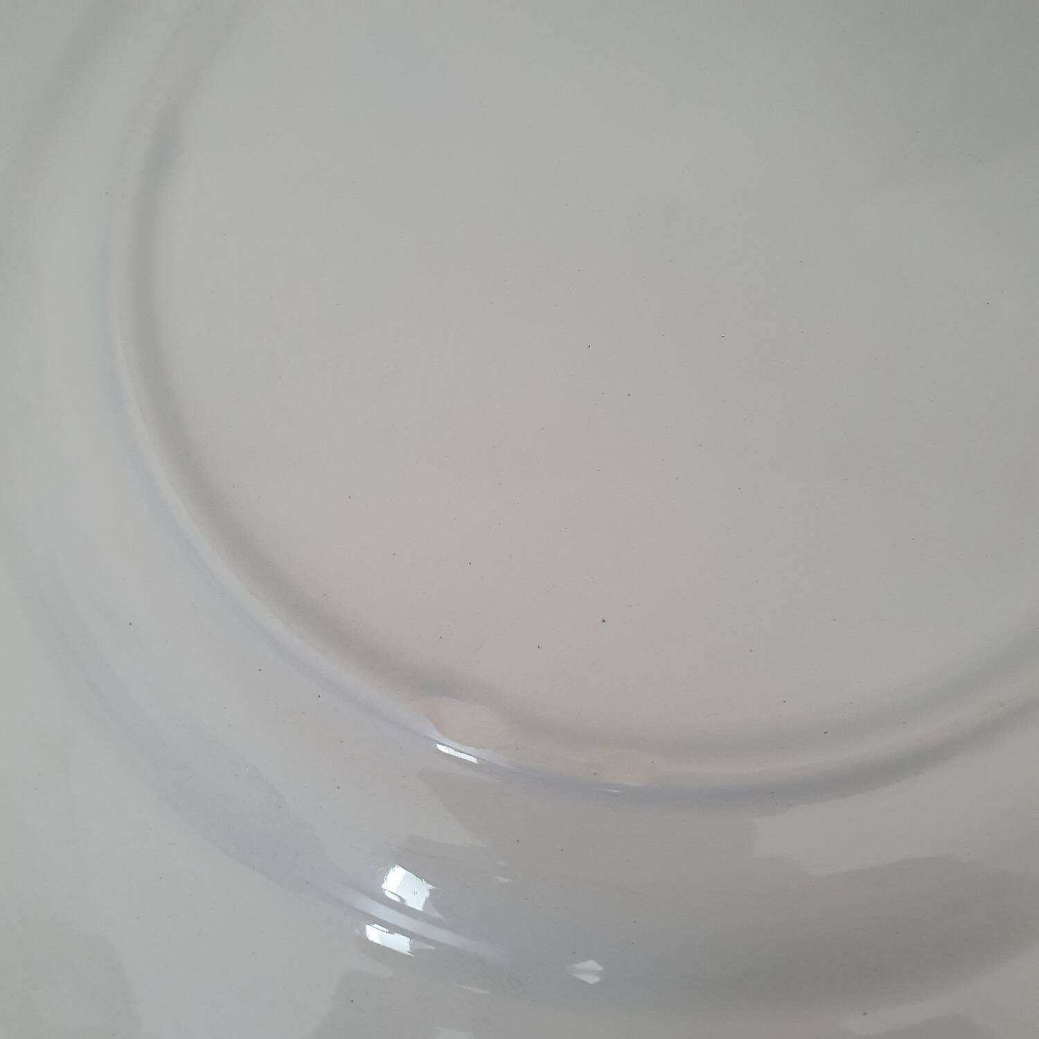 4 earthenware plates with floral and pastoral scene motif