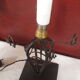 Art nouveau lamp / art deco wrought iron glass paste Degué ERA daum,muller