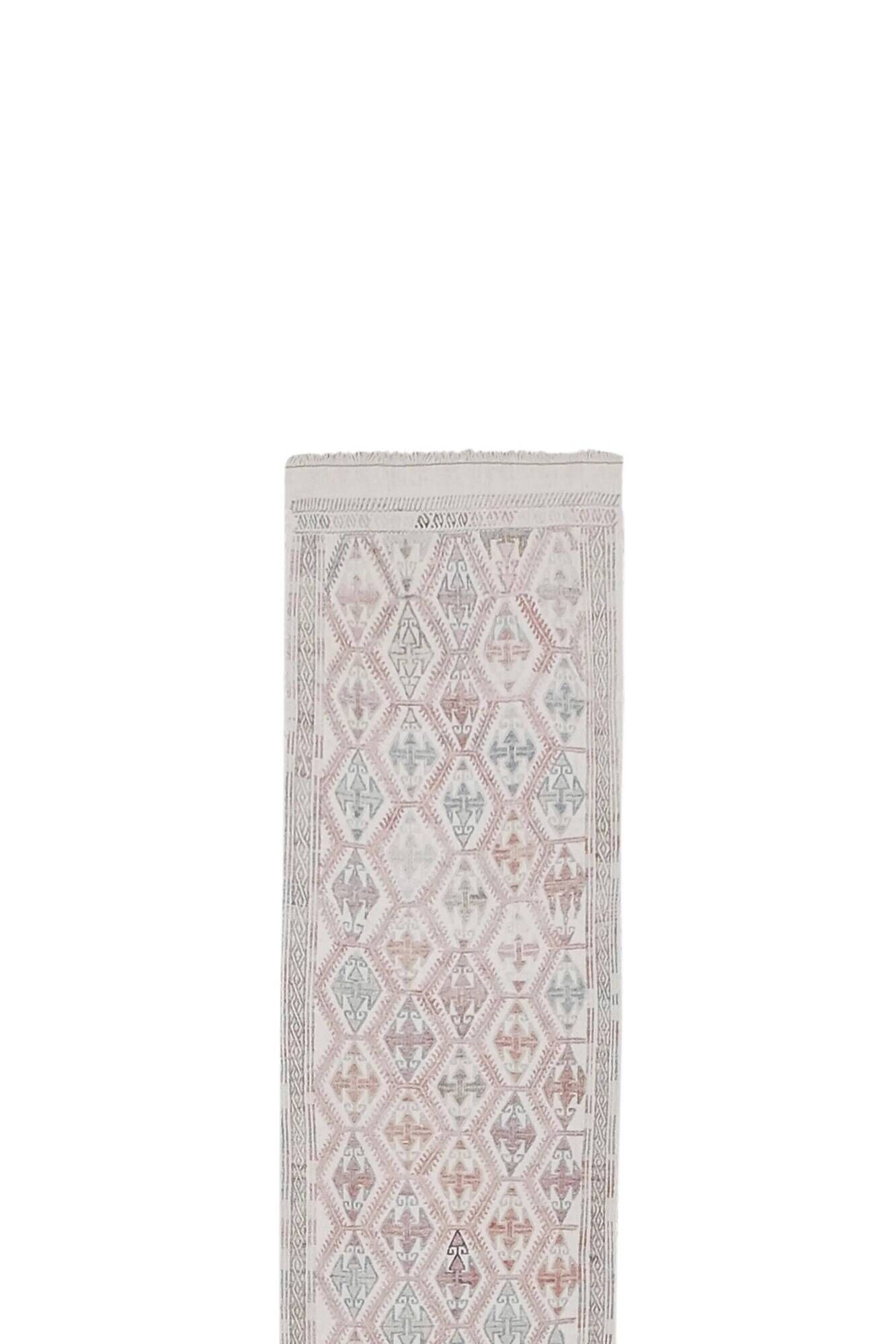 Vintage Turkish hallway rug 52x580 cm