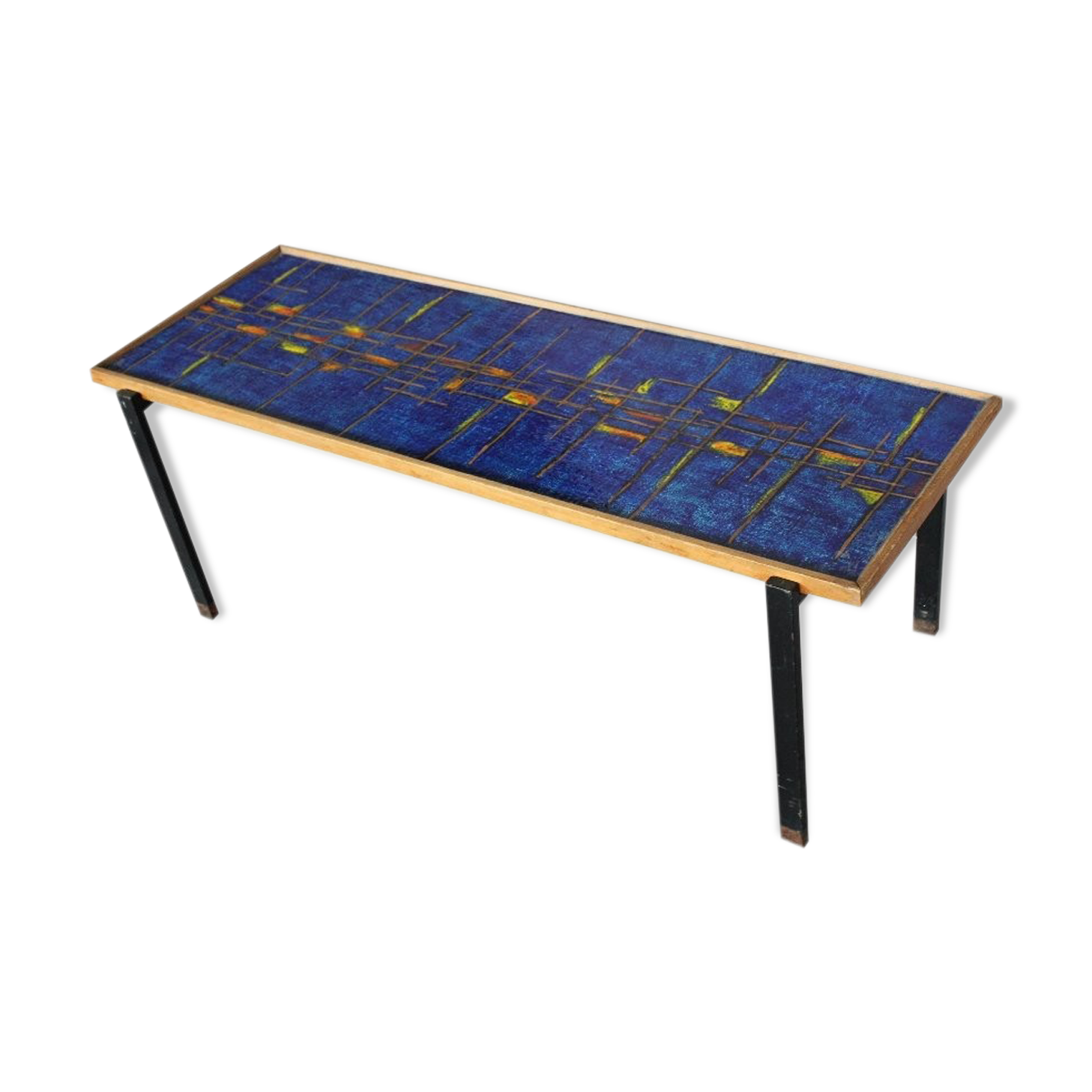 Italy 1955 ceramic mid-century side table
