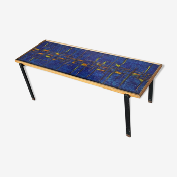 Table d'appoint mid-century en céramique Italie 1955