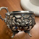 Sugar bowl, silver-plated bonbonnière, late 19th century.