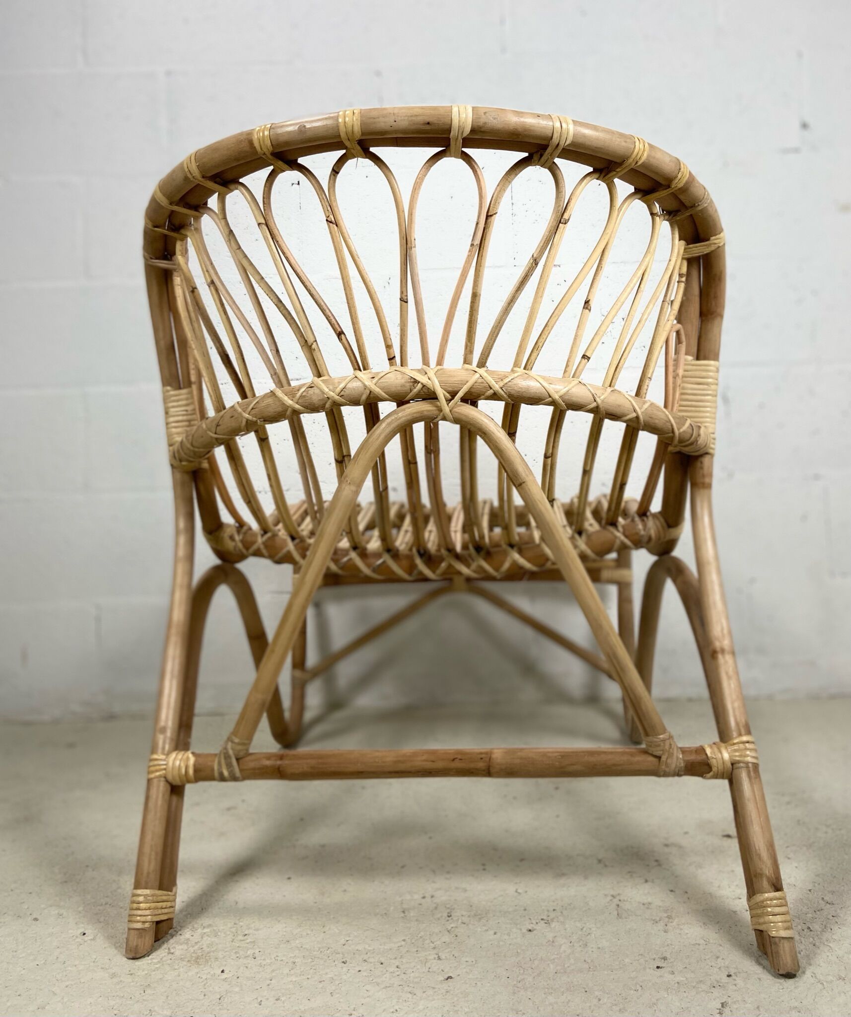 Chair rattan peacock