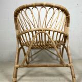 Chair rattan peacock