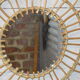 Miroir en rotin en forme de fleur 67 x 67 cm