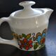 Vintage seventies colorful teapot