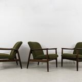 Vintage Armchairs By Edmund Homa, Poland, 1960s, set of 3