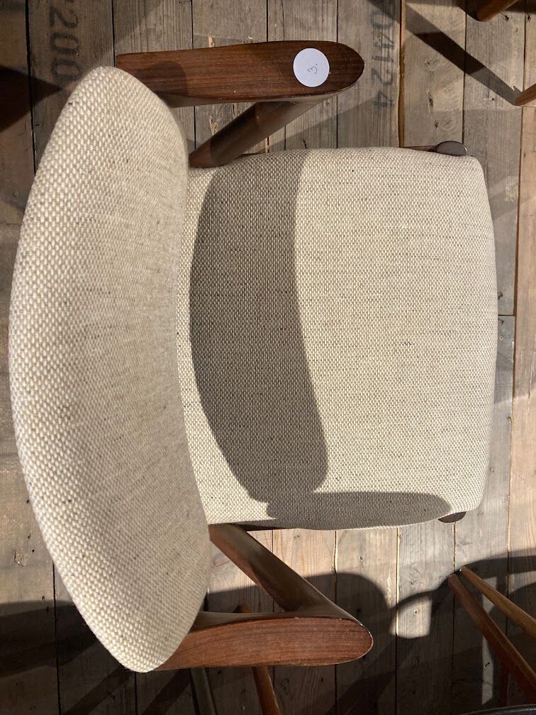 Model 42 teak dining chairs by Kai Kristiansen for Schou Andersen