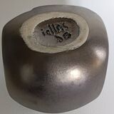 Max Idlas ceramic vase and colored concretions