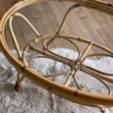 Table basse en rotin