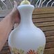 Ravishing vintage 70's pendant – opal glass & pop flowers – et