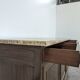 Mahogany and breccia marble sideboard