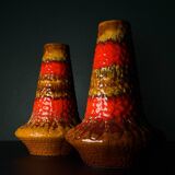 Vintage lava ceramic vase by Kil Liboje, Yugoslavia, 1960s.