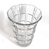 Large chiseled crystal vase from the 60s Height 25.5 cm