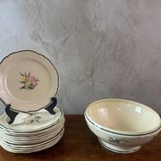Hand painted Gien service