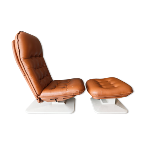 Fauteuil lounge et ottoman