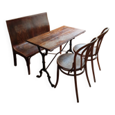 RARE - Antique bistro furniture set from the Belle Époque