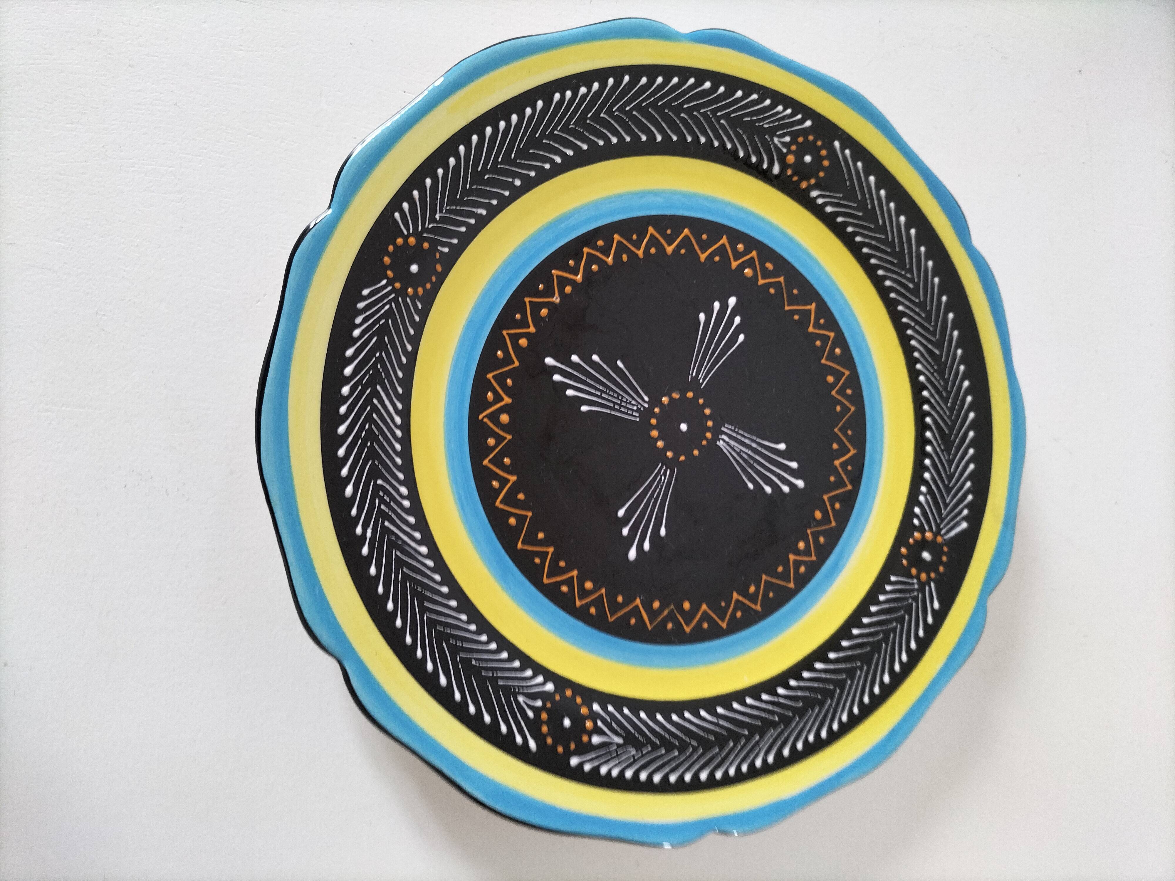 Vintage HB Quimper plate