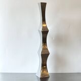 XXL “totem” vase / cast aluminum – 1980s
