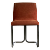 Chaise en velours vintage