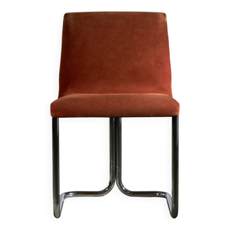 Chaise en velours vintage
