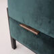 Green velvet daybed Netherlands 1950