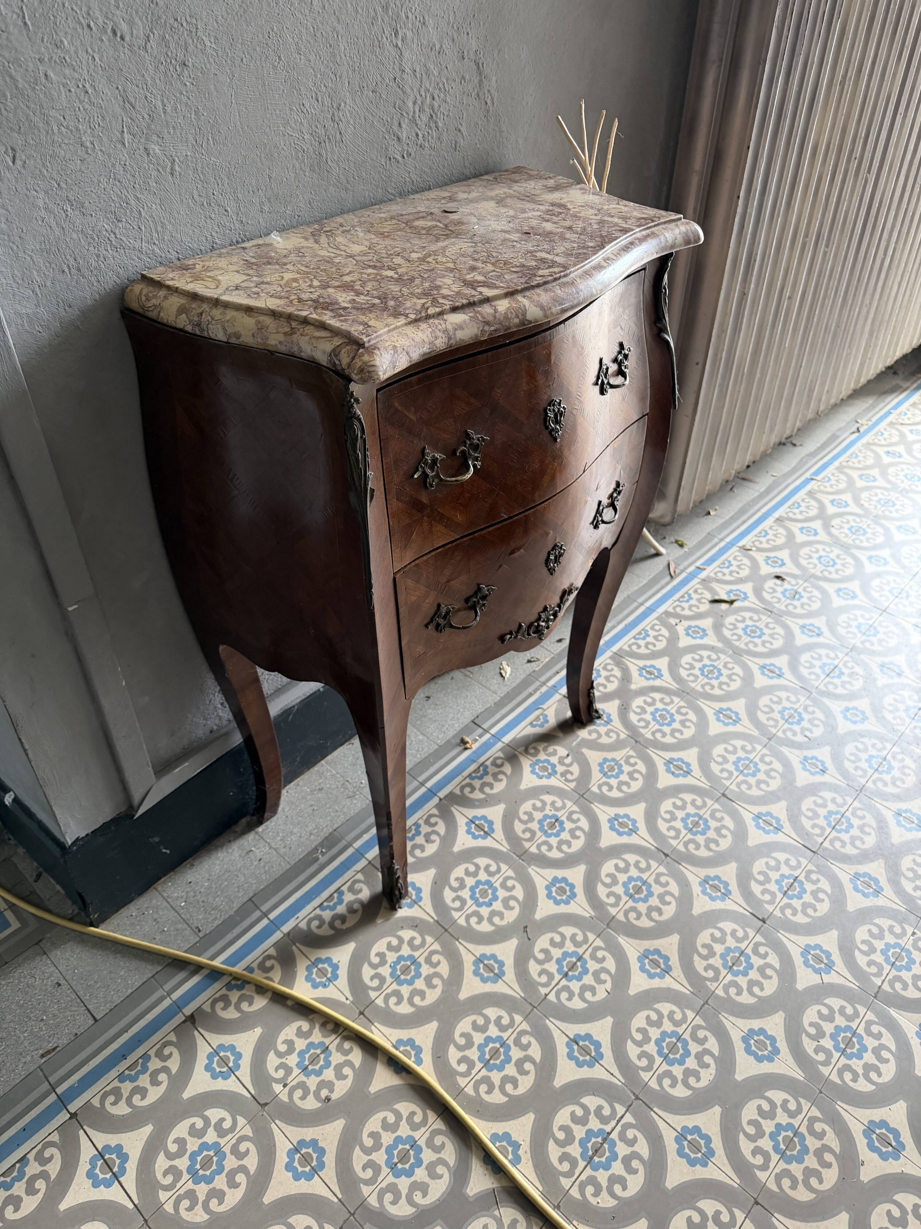Small bedside or accent chest, Louis XV style