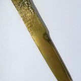 Paper cut opens letter bronze gothic gargoyle signed M. Arvisonet