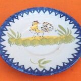 Charolles earthenware bowl with ears / saucer rooster model