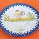 Charolles earthenware bowl with ears / saucer rooster model