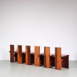 Chaises de salle à manger style Dominique Zimbaca, France, 1960