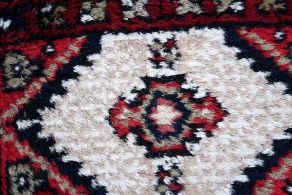 Vintage Persian carpet Hamadan handmade 40cm x 59cm 1970s
