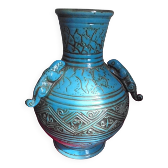 Ceramic vase, West Germany, signed Jasba