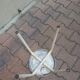 Vintage metal stool