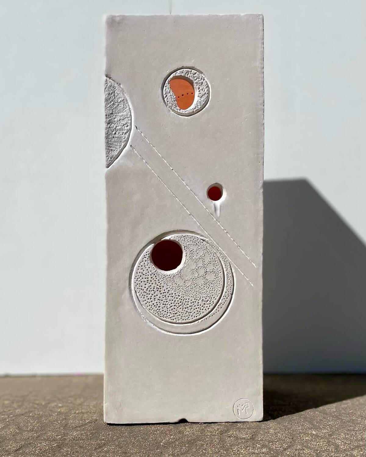 Mood lamp. Sandstone sculpture. Unique piece. Handmade