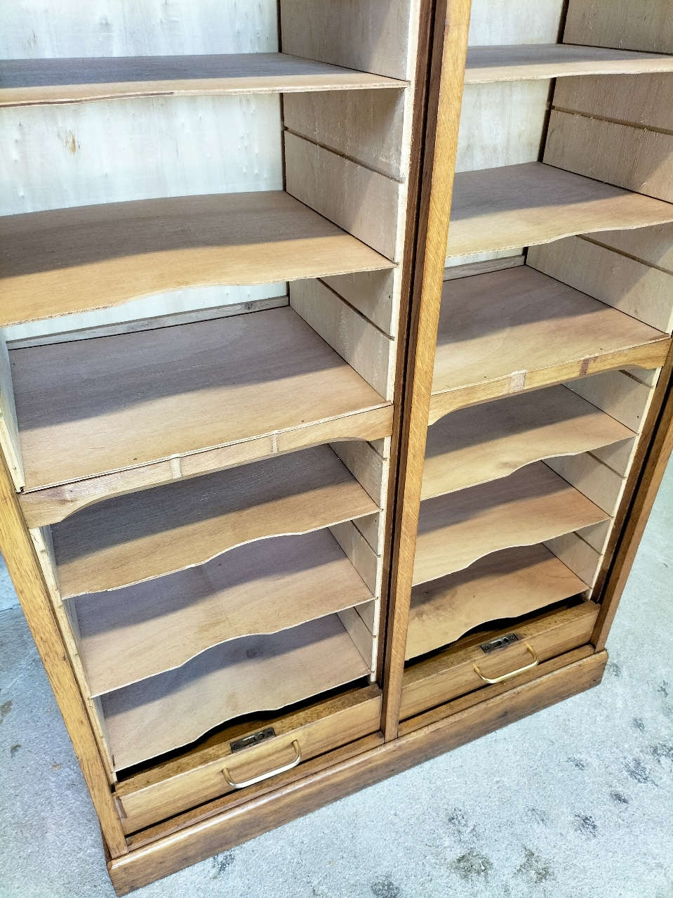 Double curtain wood binder