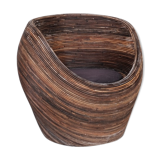 Mid-Century Italian Reed Lounge Chair