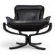 Poltrona Frau Viking Leather Lounge Chair by Sigurd Resell, 1970