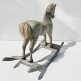 Antique Victorian Swedish Toy Horse /Hand Crafted/ Wooden /Folk Art /Decorative