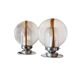 Toni Zuccheri, Set of 2 of Murano glass lamps, Mazzega, Murano Italy 1970
