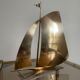 Vintage brass sailboat made in austria