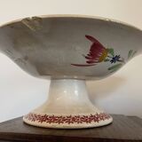 Grigny Terracotta Flowered Compote Dish