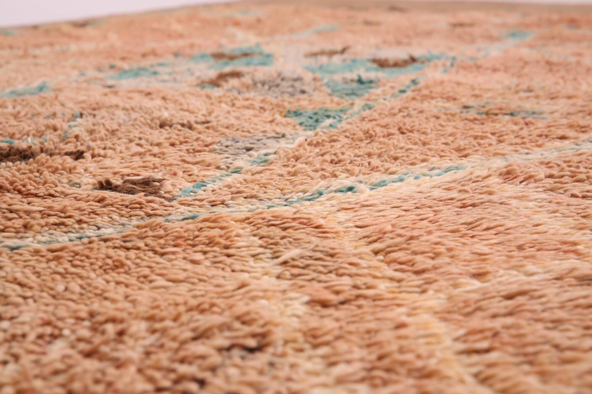 Terracotta Vintage Moroccan Rug 192 x 322 cm, Berber Handmade Wool Rug Boho