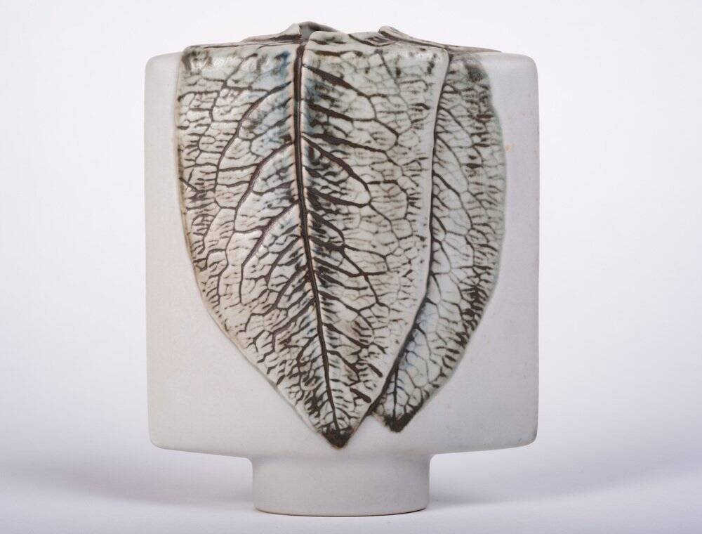 Sculptural Leaf Vase Studio Line by Antje Bruggemann for Rosenthal, Germany, 1980s