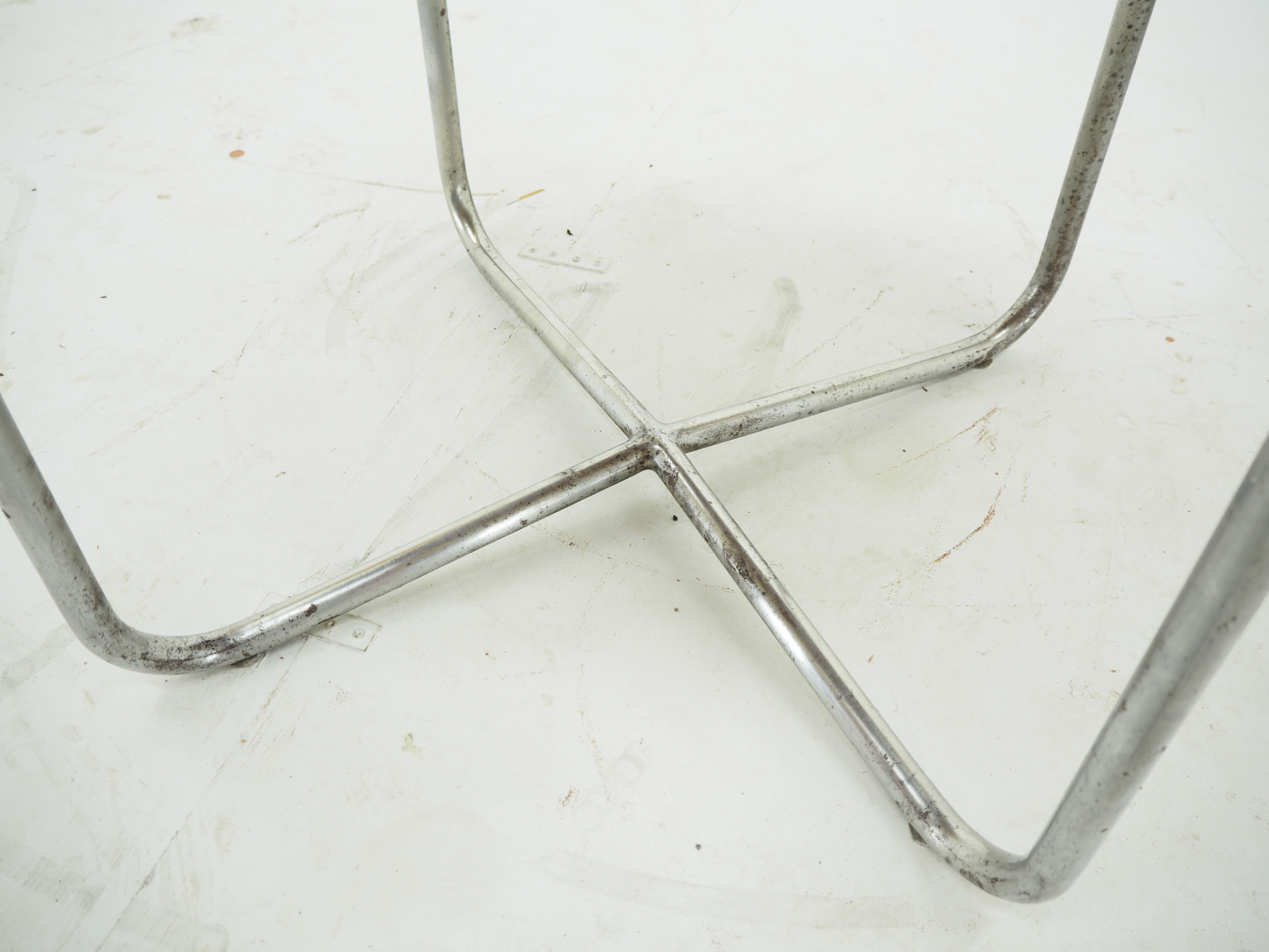 1940s Bauhaus Chrome Dining Table by Robert Slezak