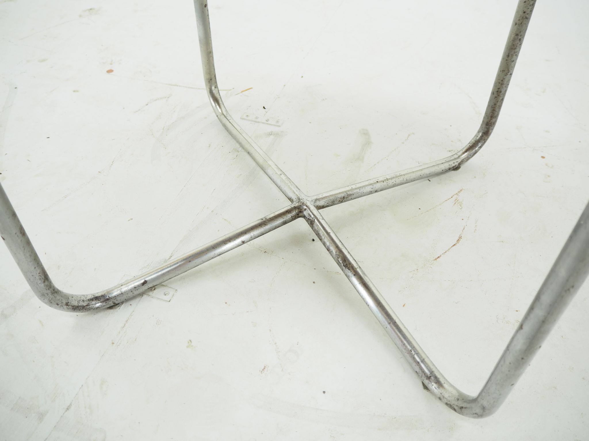 1940s Bauhaus Chrome Dining Table by Robert Slezak