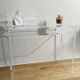 Desk or console in plexiglass