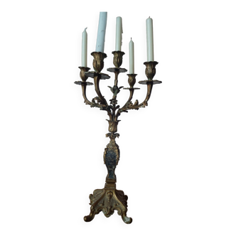 Candelabra antique bronze candlestick