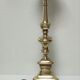 Pied de lampe bronze doré tripode hauteur 50 cm